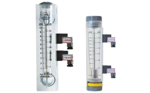 帶報警(jǐng)開關式有機(ji)玻璃轉子流(liú)量計圖示