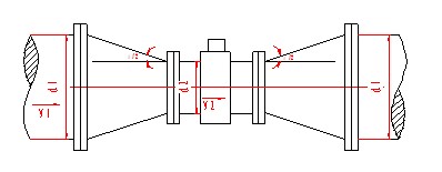 電磁流量(liàng)計變徑示意圖(tú)