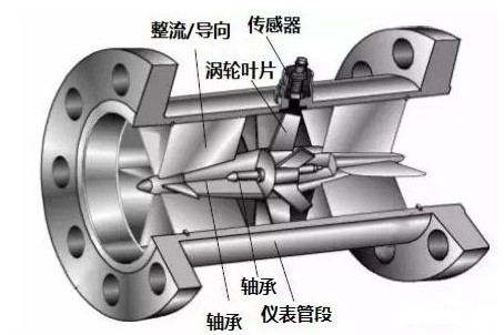 渦(wō)輪流量計(jì)結構透視(shì)圖