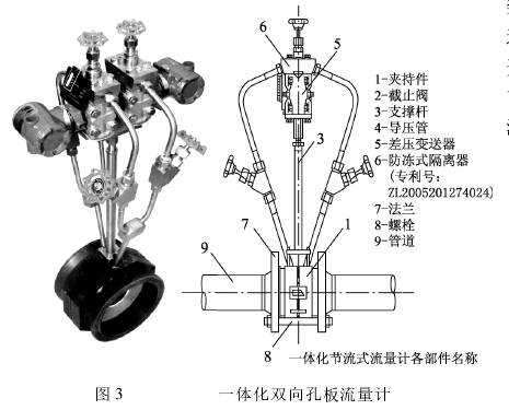 一體化雙(shuāng)向孔闆流量計圖(tu)示