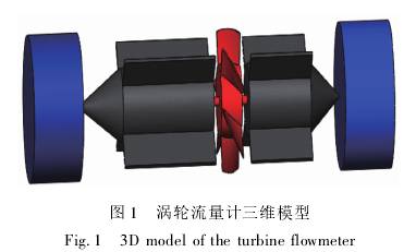 渦(wo)輪流量(liàng)計三維(wei)模型圖(tu)