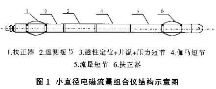小直徑(jìng)電磁流量組(zǔ)合結構示意(yì)圖