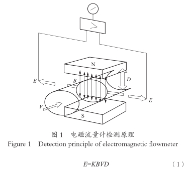 電磁流(liú)量計檢測(cè)原理圖示(shi)