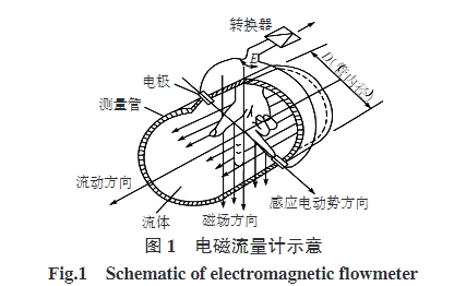 電磁流量計及(jí)示意圖