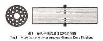 多孔平(ping)衡流量計(jì)結構原理(lǐ)圖
