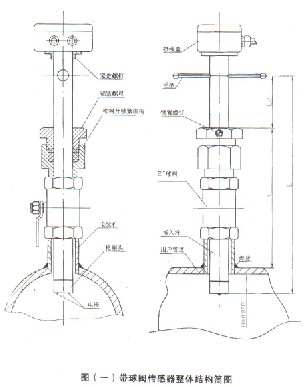 插入(ru)式電磁流量計(jì)帶球閥結構圖(tu)