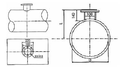 插入式(shi)渦街流(liú)量計安(an)裝尺寸(cùn)圖