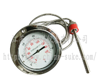 全不鏽(xiù)鋼液體(tǐ)壓力式(shi)溫度計(ji)