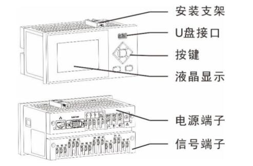 迷你(nǐ)型無紙(zhi)記錄儀(yi)結構圖(tu)