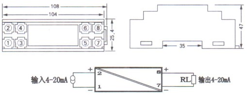 無源信(xin)号隔離(li)器外形(xíng)結構圖(tú)